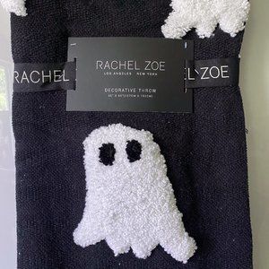 Rachel Zoe Ghost Blanket Black & White NWT